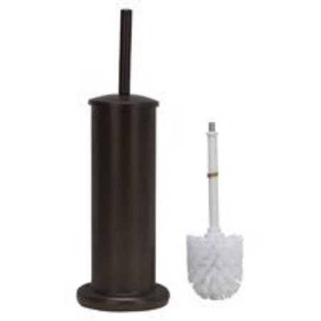 Simple Spaces Simple Spaces MYY004 Toilet Bowl Brush with Stand, Round, Steel Holder MYY004